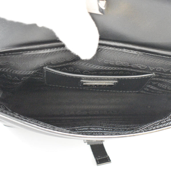 Prada Re-Nylon Leather Shoulder Bag Black - Buy at DDH