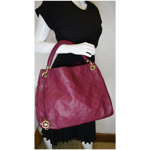 LOUIS VUITTON Artsy MM Empreinte Leather Shoulder Bag Mulberry - Last Call