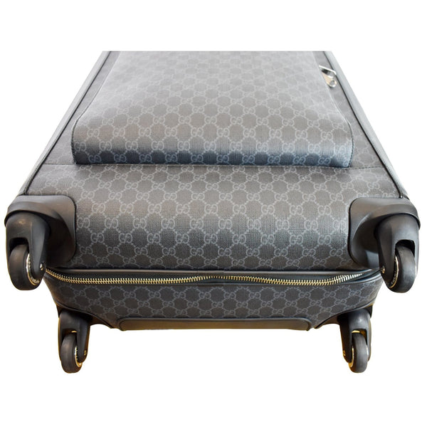 Gucci Supreme Monogram Large Four Wheel Suitcase Bag soft wheels