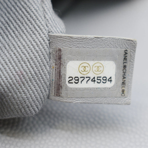 CHANEL Business Affinity Medium Quilted Caviar Crossbody Bag Gray