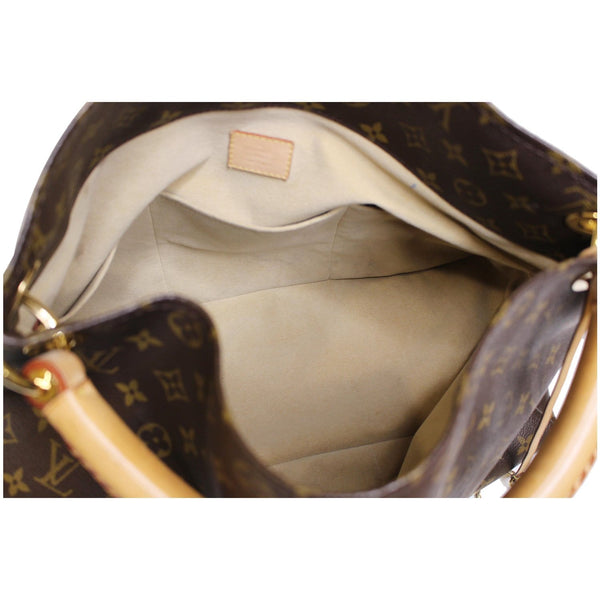 LOUIS VUITTON Artsy MM Monogram Canvas Shoulder Bag Brown