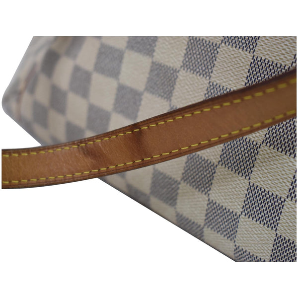 Louis Vuitton Totally MM Damier Azur Shoulder Bag White - bag belt