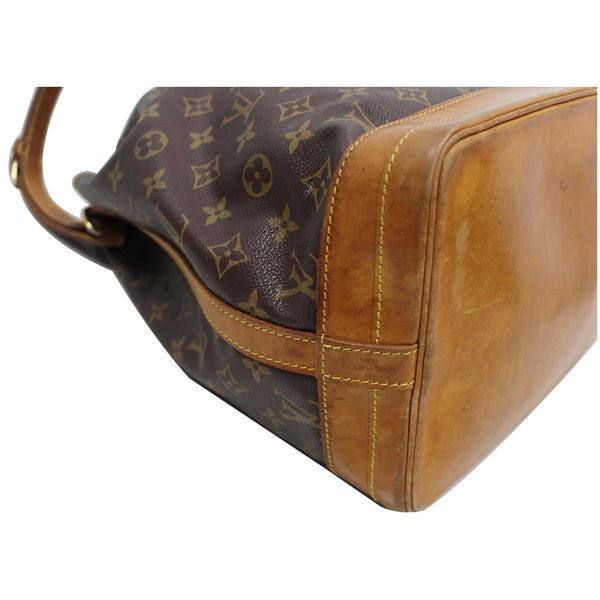 LOUIS VUITTON Large Noe Monogram Canvas Shoulder Bag Brown