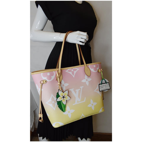 Louis Vuitton Neverfull MM Pool Monogram Giant Tote Bag