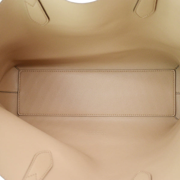 BURBERRY Reversible Haymarket Coated Canvas Tote Bag Tan