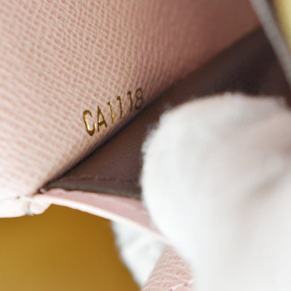 LOUIS VUITTON Emilie Monogram Canvas Wallet Rose Ballerine