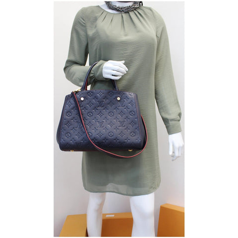 Louis Vuitton Montaigne MM Monogram Empreinte Handbag