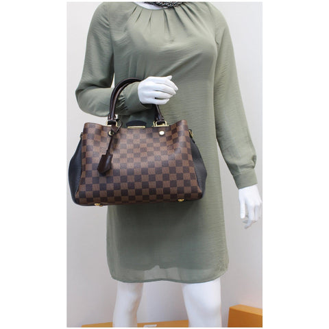 Louis Vuitton Brittany Damier Ebene Elbow Bag