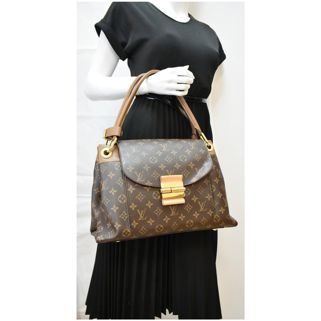 Louis Vuitton, Bags, Louis Vuitton Olympe Mm Handbag Monogram Canvas  Leather Burgundy Trim Lv Purse