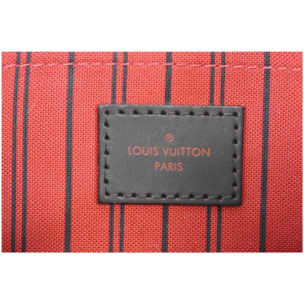 LOUIS VUITTON Pochette Wristlet Pouch Damier Ebene Neverfull MM Brown