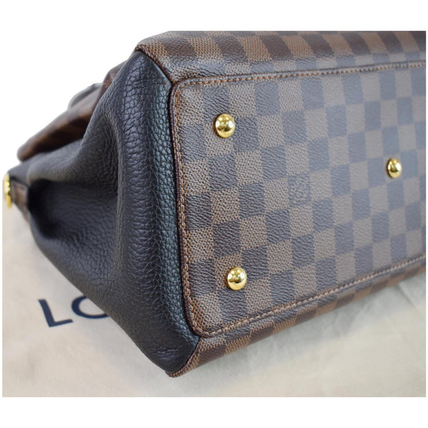 LOUIS VUITTON Normandy Damier Ebene Satchel Bag Brown
