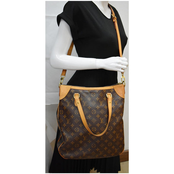 LOUIS VUITTON Odeon GM Monogram Canvas Shoulder Bag Brown