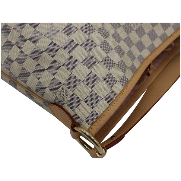 LOUIS VUITTON Delightful PM Damier Azur Hobo Bag White