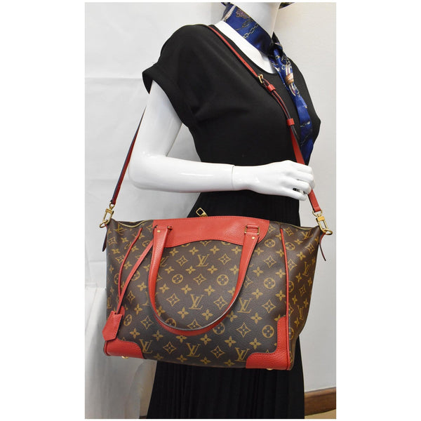LOUIS VUITTON Estrela NM Monogram Canvas Shoulder Bag Coquelicot