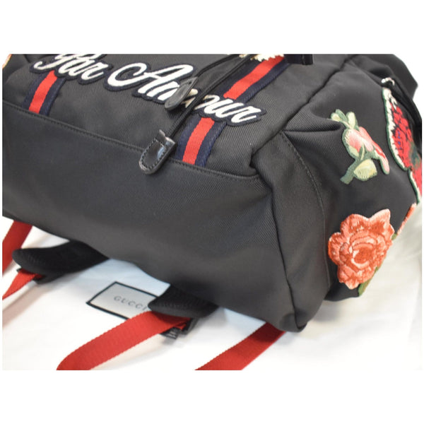 GUCCI Techpack Backpack with Embroidery Backpack Bag Black 429037