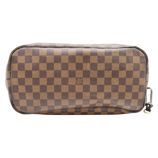 LOUIS VUITTON Neverfull MM Damier Ebene Tote Bag Brown