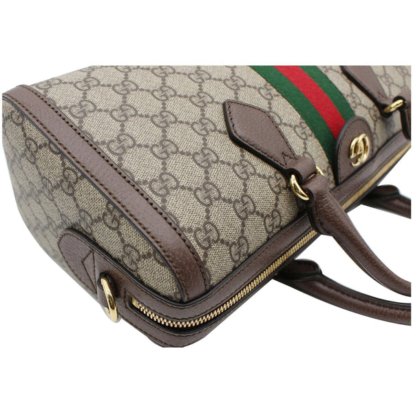 GUCCI Ophidia GG Canvas Medium Top Handle Shoulder Bag Beige 524532