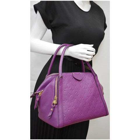 LOUIS VUITTON Marais MM Empreinte Monogram Hobo Bag Amethyste