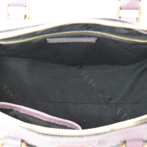 BURBERRY Gladstone Leather Satchel Bag Dusky Mauve