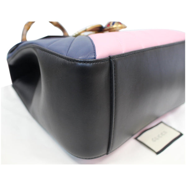 Gucci Queen Margaret Quilted Leather Bee Backpack left side preview