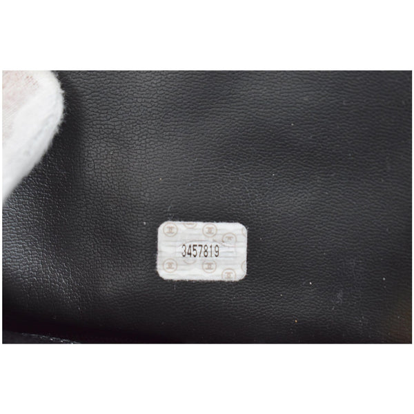 CHANEL Vintage Front Pocket Caviar Leather Tote Bag Black