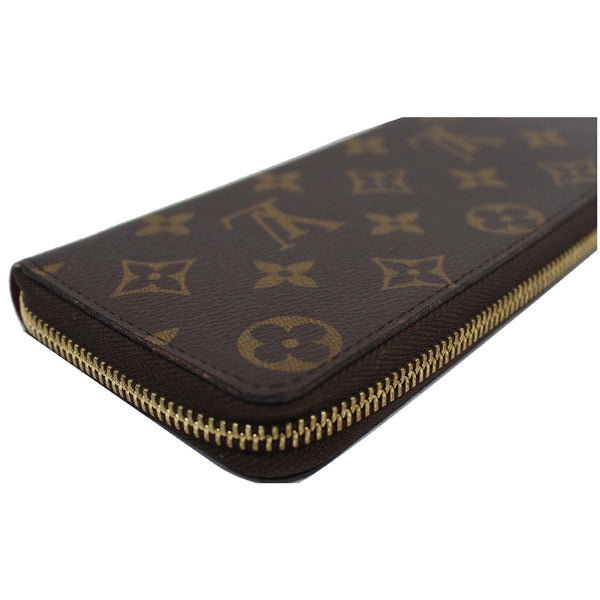 LOUIS VUITTON Clemence Monogram Canvas Wallet Brown