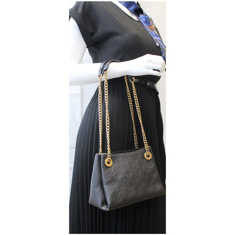 LOUIS VUITTON Surene BB Monogram Empreinte Shoulder Bag Black
