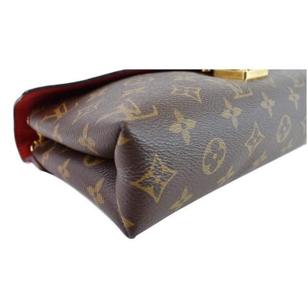 LOUIS VUITTON Pallas Chain Monogram Canvas Crossbody Bag Brown