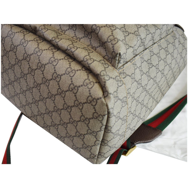 GUCCI Soft GG Supreme Canvas Backpack Bag Beige 473869