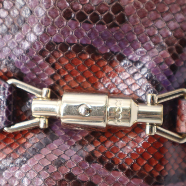 Gucci Jackie Medium Python Shoulder Bag Purple - DDH
