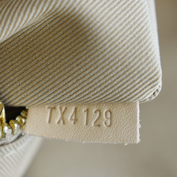 LOUIS VUITTON Graceful PM Damier Azur Shoulder Bag White