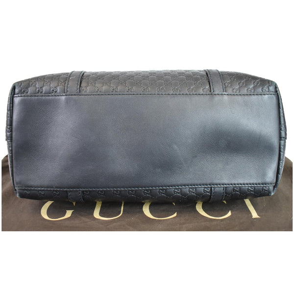 GUCCI Micro Guccissima Leather 2Way Shoulder Bag Black 449655