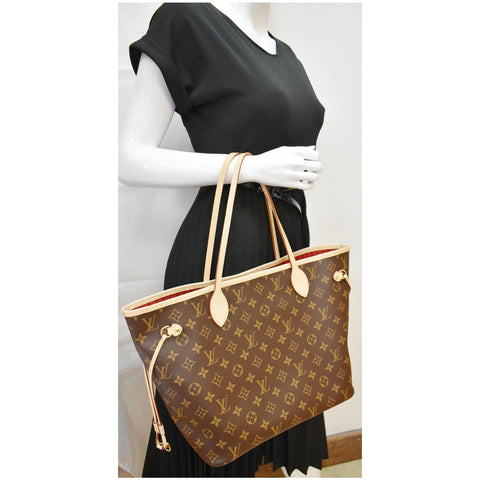 Louis Vuitton Neverfull MM Monogram Canvas Tote Bag