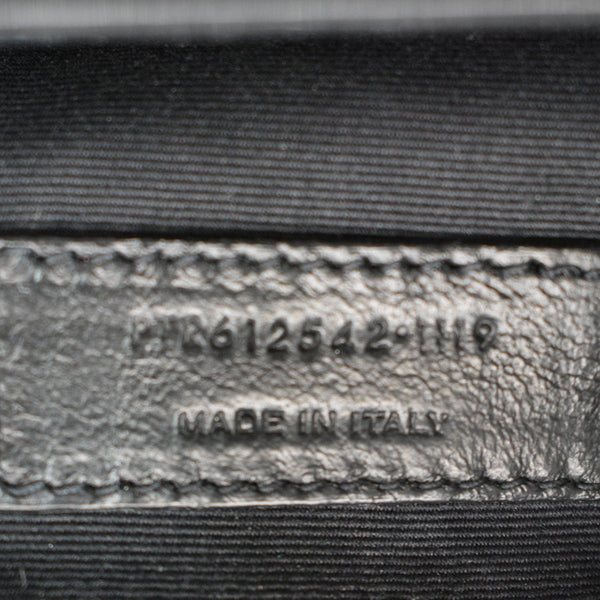 YVES SAINT LAURENT Lou Camera Leopard-Print Leather Crossbody Bag Black