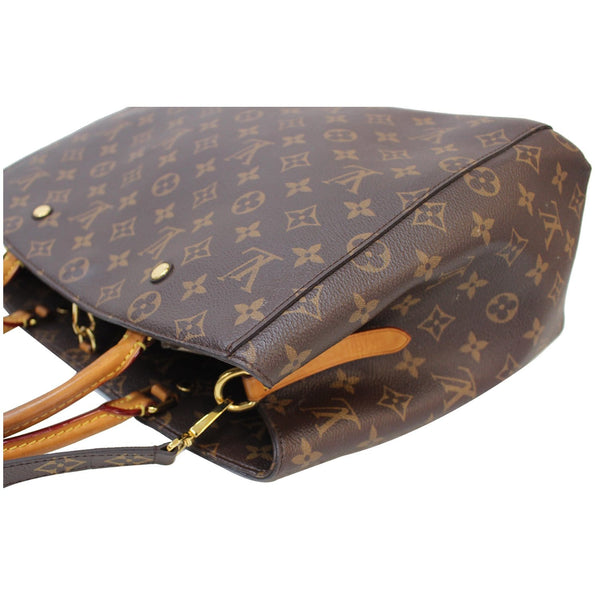 LOUIS VUITTON Montaigne GM Monogram Canvas Shoulder Bag Brown