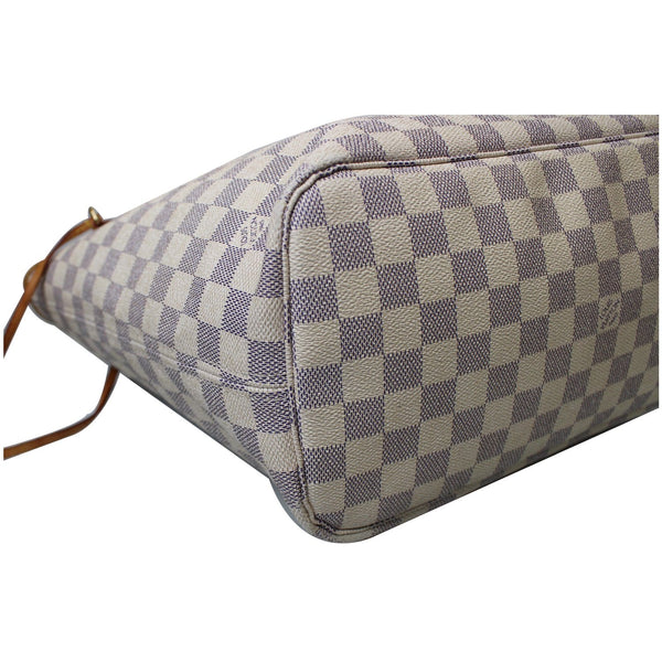 seames Lv Neverfull MM Damier Azur Tote Bag