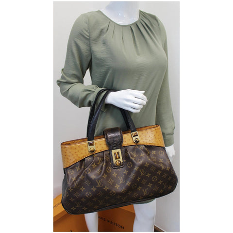 LOUIS VUITTON Oskar Waltz Monogram Canvas Shoulder Bag Brown