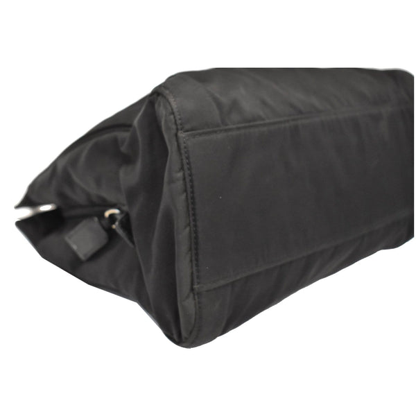 PRADA Tessuto Nylon Tote Shoulder Bag Black