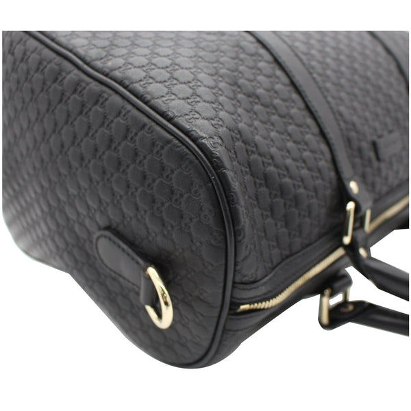 GUCCI Microguccissima Leather Boston Bag Black 449646
