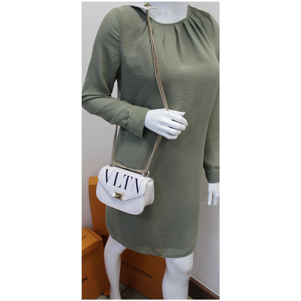 Valentino Garavani VLTN Leather Shoulder Bag ladies