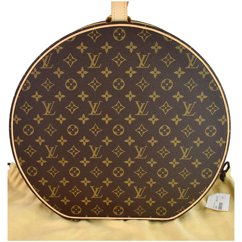 Louis Vuitton Hat Box 40 Monogram Canvas Travel Handbag - round shape