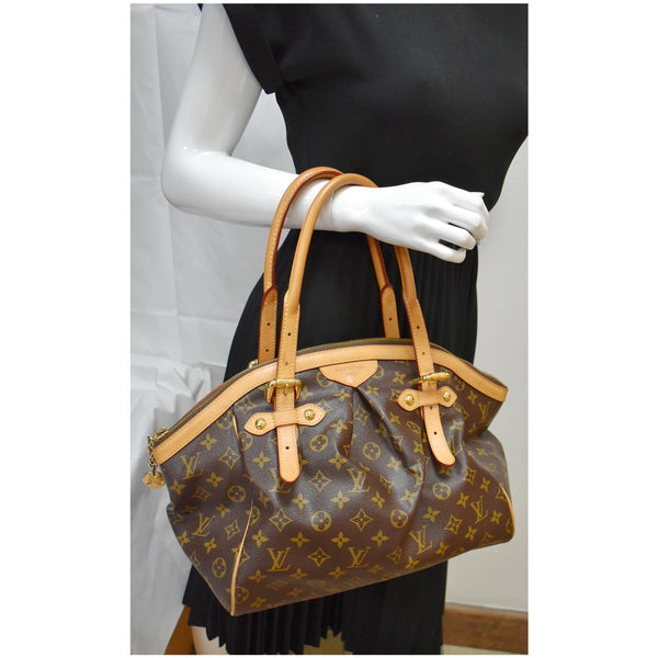 LOUIS VUITTON Tivoli GM Monogram Canvas Shoulder Bag Brown