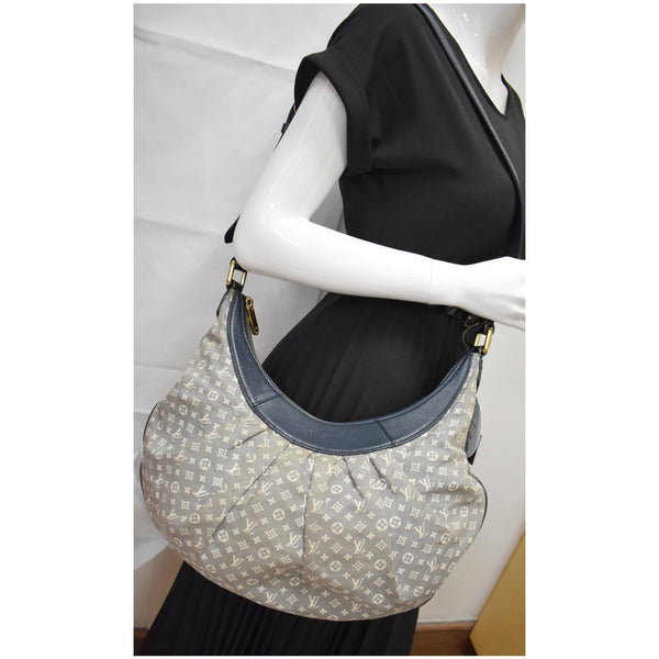 LOUIS VUITTON Rhapsody Monogram Canvas Shoulder Bag Light Grey