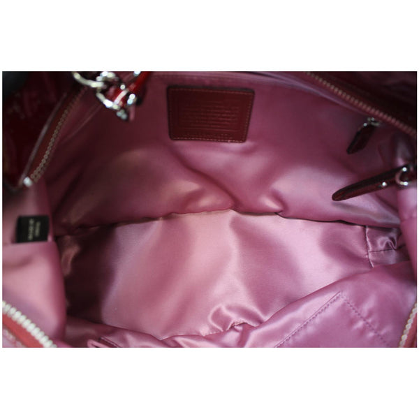 COACH 18770 Chelsea Patent Leather Shoulder Tote Bag Red