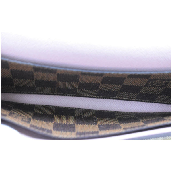 LOUIS VUITTON Emilie Damier Ebene Wallet Brown