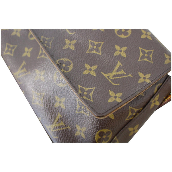 LOUIS VUITTON Looping PM Monogram Canvas Satchel Bag Bown