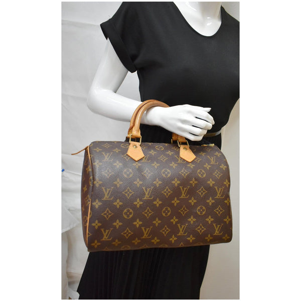 Louis Vuitton Speedy 30 Monogram Canvas Satchel Bag - DDH