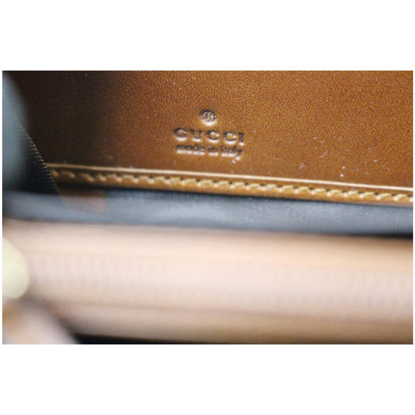 Gucci GG Supreme Zip Around Wallet Beige-Gucci logo