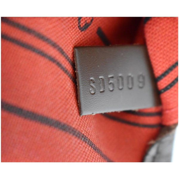 LOUIS VUITTON Neverfull MM Damier Ebene Shoulder Bag Brown