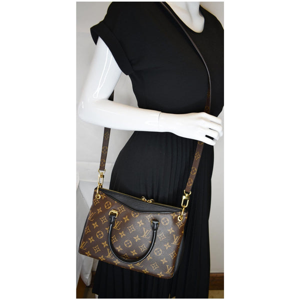 LOUIS VUITTON Pallas BB Monogram Canvas Shoulder Crossbody Bag Brown